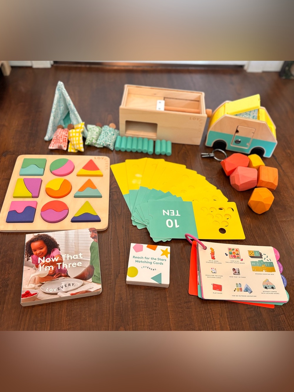 Complete Lovevery Free Spirit Kit, 34-36 months.